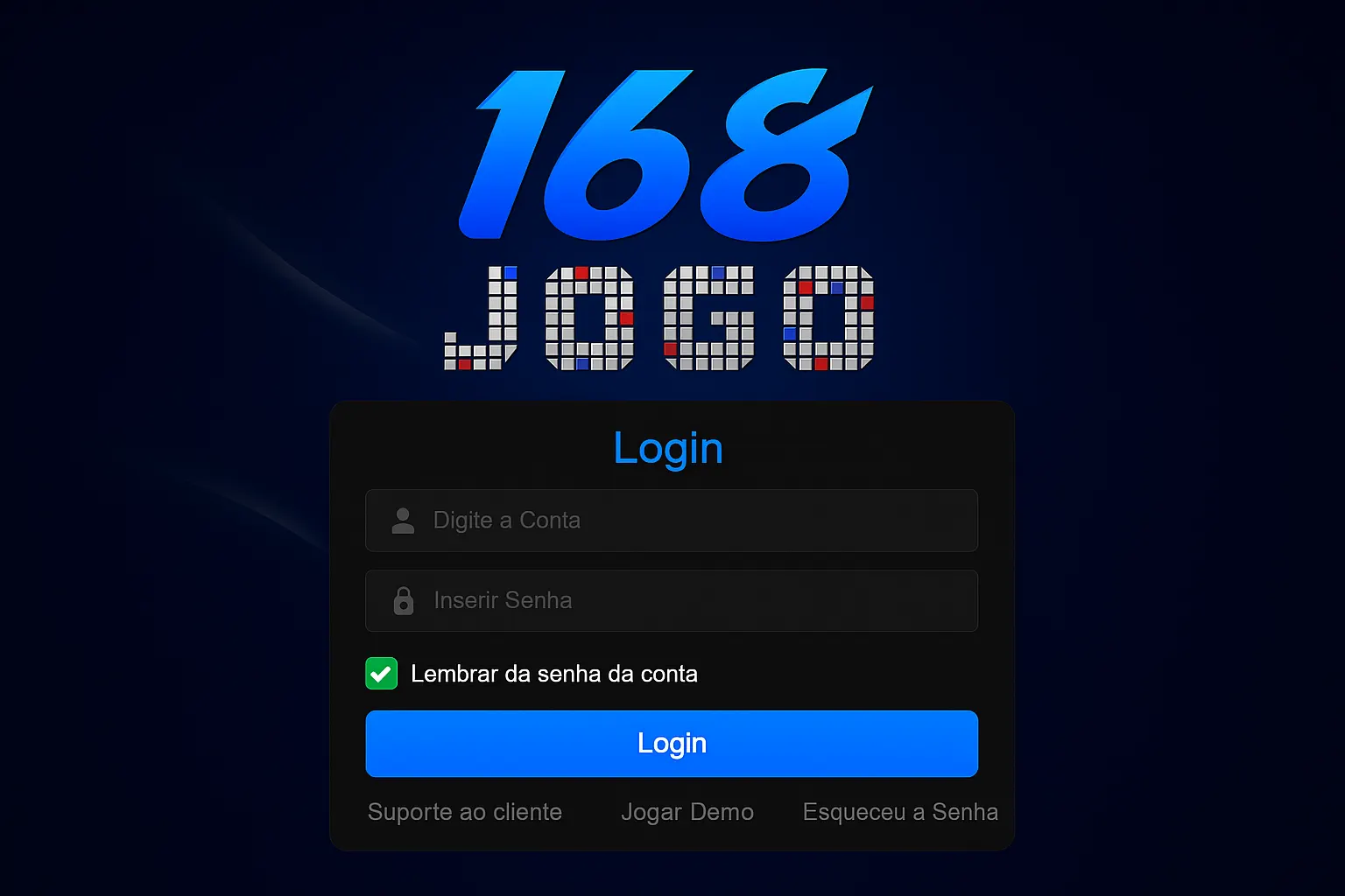 Login no Cassino 168JOGO